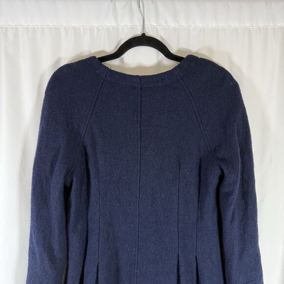 Free People Wool Blend Jacket Women's Medium Blue Button Up Pockets - Picture 10 of 11